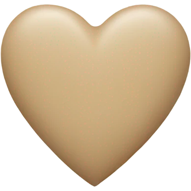 beige heart emoji