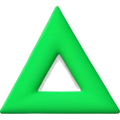 green-colored up side triangle  emoji