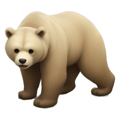 Oso con paisaje sticker