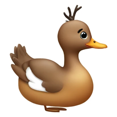 Reindeer Duck sticker