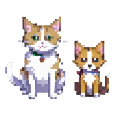 cat and dog together sticker