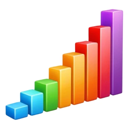 grafico de barras descendente sticker