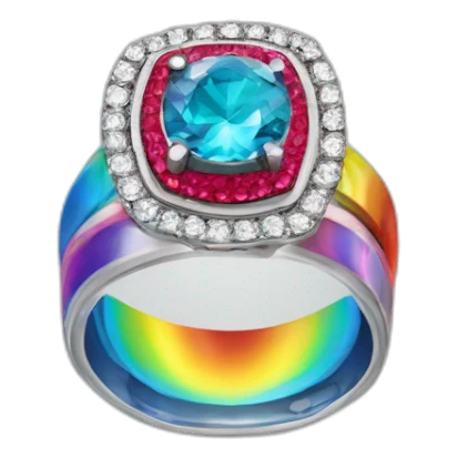 Jonathan Toews as rainbow diamond ring sticker