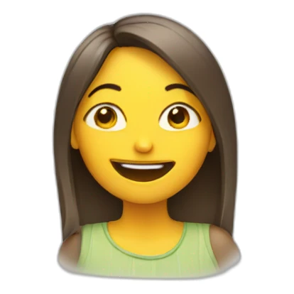 girl winking sticker