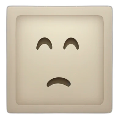 Square  with a circle  inside minimal sticker