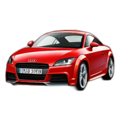 Rossco number plate red Audi tt sticker