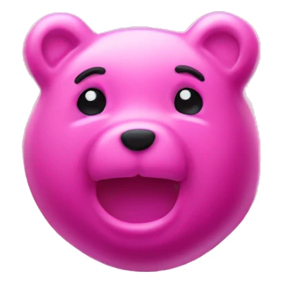 Pink gummy bear  sticker