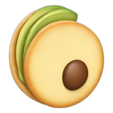 Arepa with avocado sticker