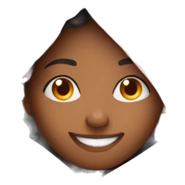 smiling mixed girl under covers sticker