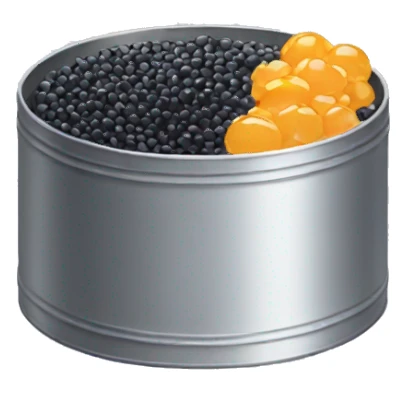Caviar tin sticker