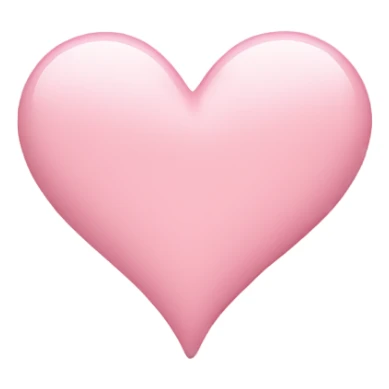 light pink heart sticker