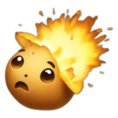 Exploding potatoe sticker