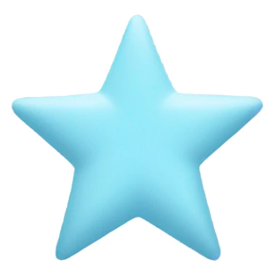 pastel blue star sticker