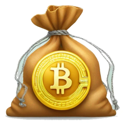 bitcoin money bag sticker