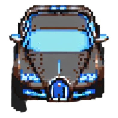 Bugatti car pixel art sticker