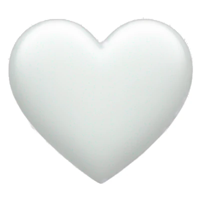 white heart with light pink sticker