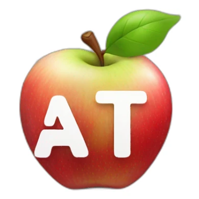 apple logo with the word ATG sticker