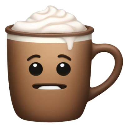 Drinking hot cocoa  sticker