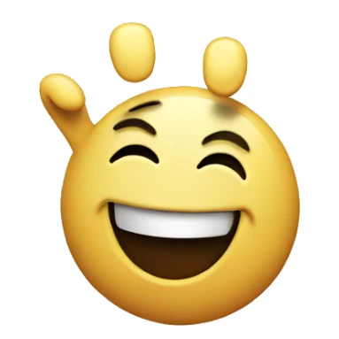 cool smiley pointing to left sticker