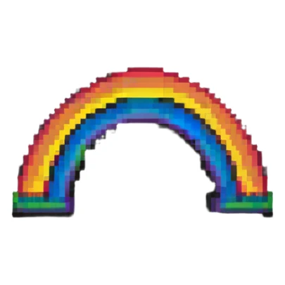 colorful rainbow bridge sticker
