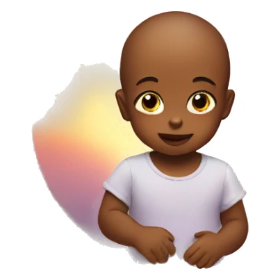 Baby in a sunrise sticker