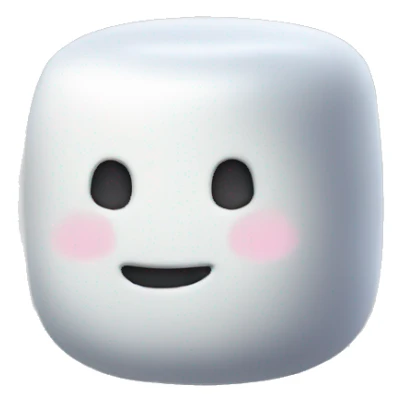 Marshmallow without face sticker