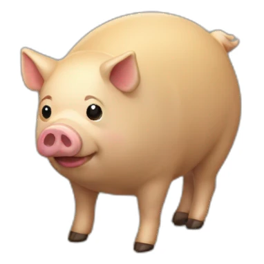 porc avec de la boue sur lui sticker