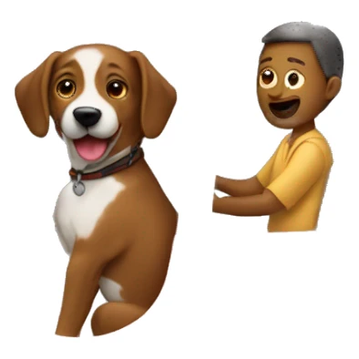 People driving dog sticker