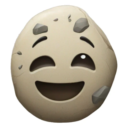 Emoticon with stone sticker