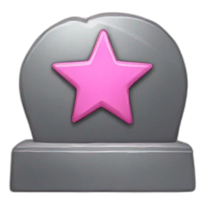 iron with a pink star sticker