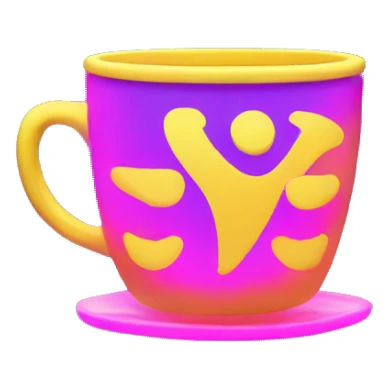 cup winner neon sticker