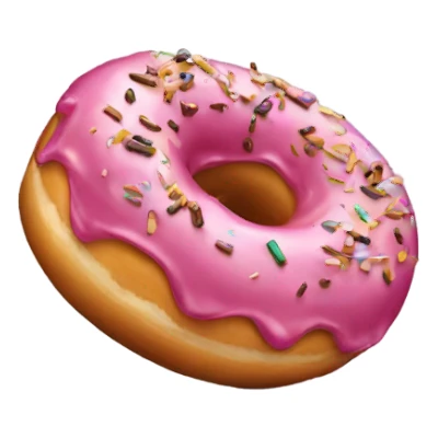 Doughnut smoking a cigar  sticker