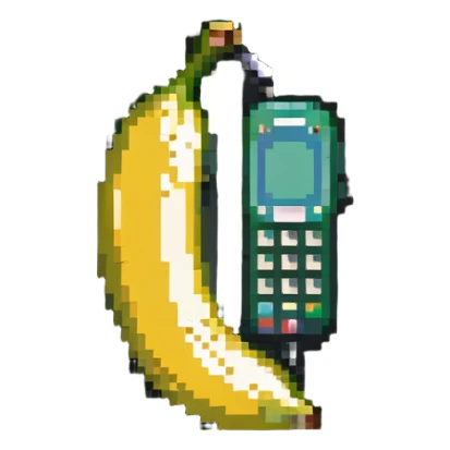 Banana phone sticker