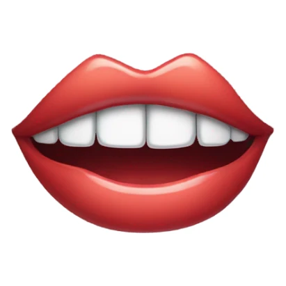 lips with fangs  sticker