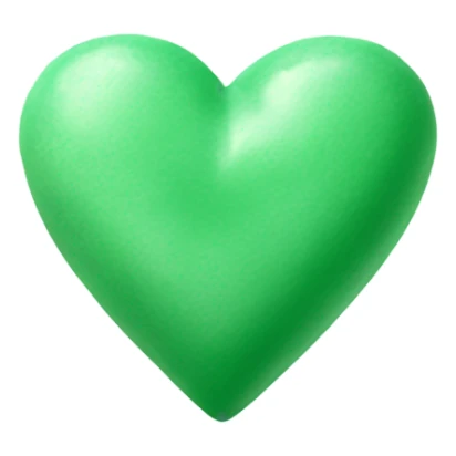mint heart sticker