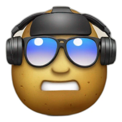 Dj potato sticker