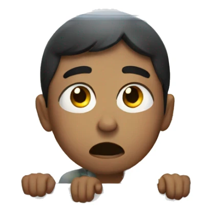 person crying looking out the window sticker