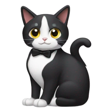 Dumb tuxedo cat sticker