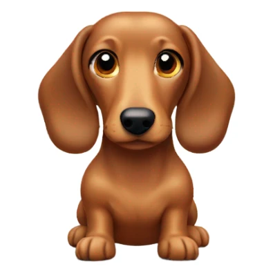 Light brown dapple sausage dog sticker