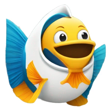 Empire State with a fish sticker