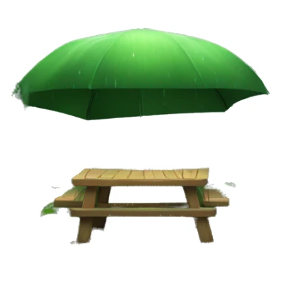 A cozy rain forest sticker