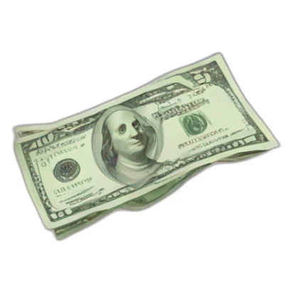 money from the sky sticker