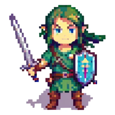 links sword in zelda  sticker