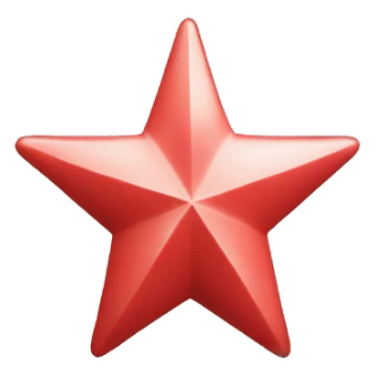 Etoile filante rouge sticker