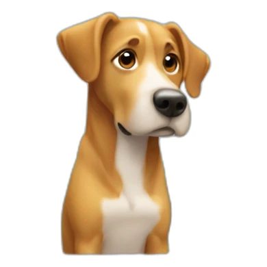 Chien regardant la fenetre sticker