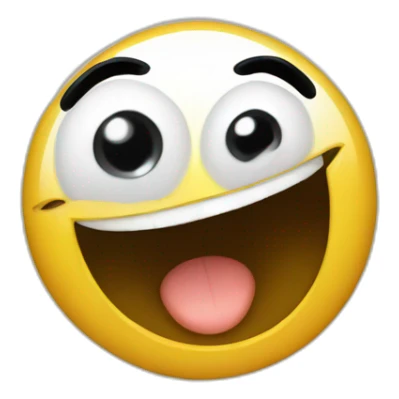 Faje laughing with an eye roll sticker