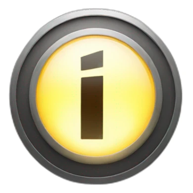 light up sign with an I emblem sticker