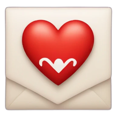 red heart with the letter m in the middle sticker