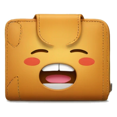 fat wallet with happy emotion sticker