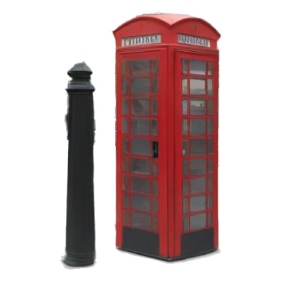 london phone booth sticker